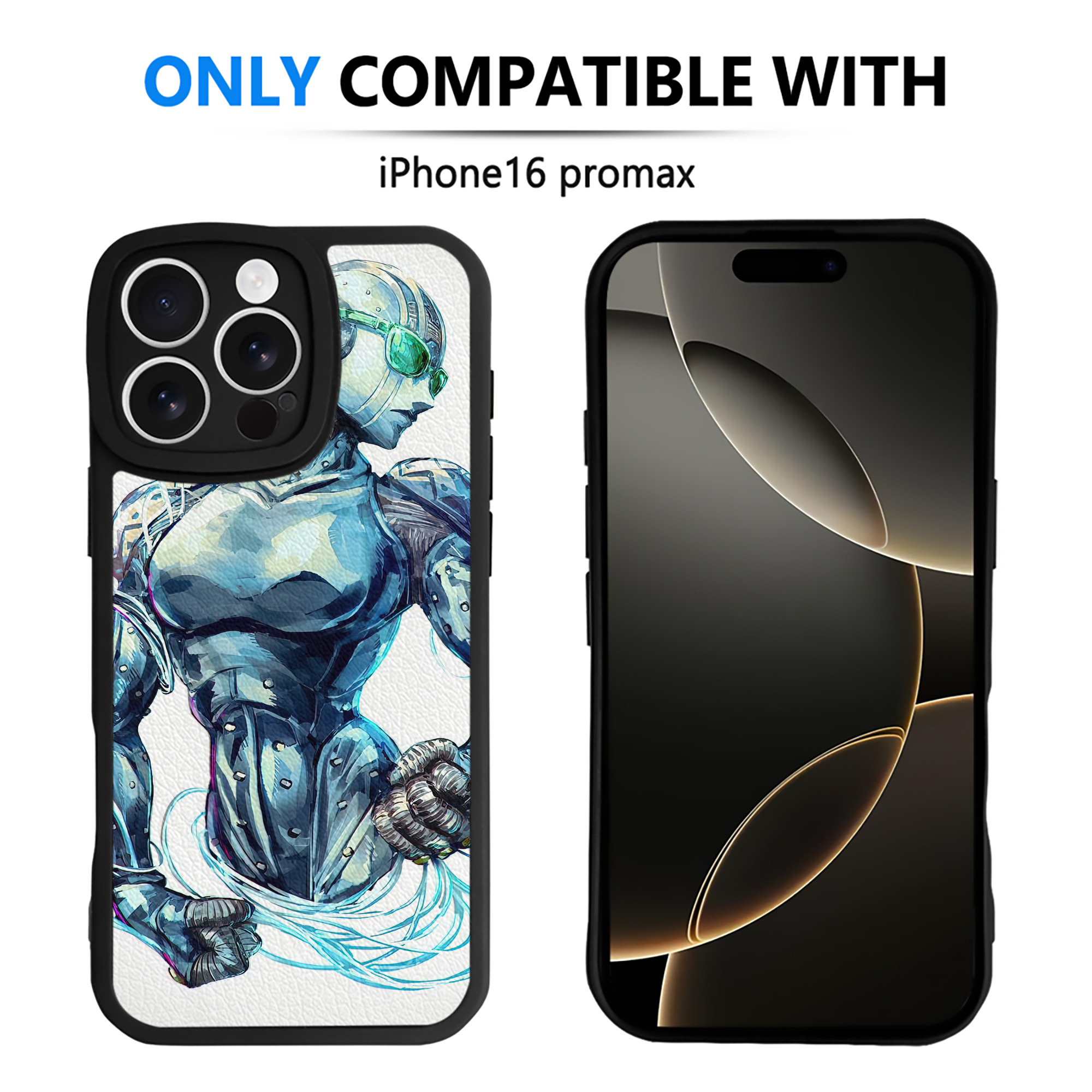 （画像用） ジョジョの奇妙な冒険 JoJo's Bizarre Adventure 【iPhone 16シリーズ対応】シリコンスマホケース（レザー調） 材質：シリコン